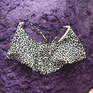 Leopard Print Bikini Top